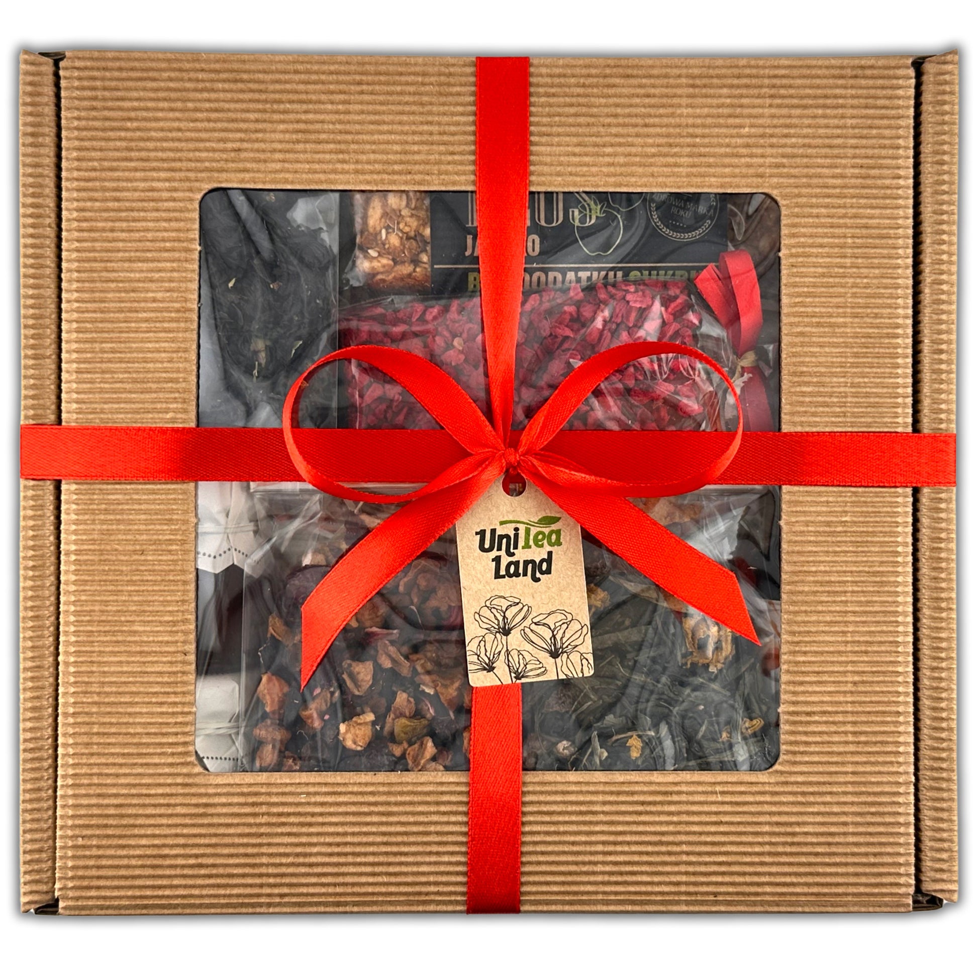 Corporate appreciation gift set including tea, honey, and sweets – a perfect way to say thank you to your staff or partners