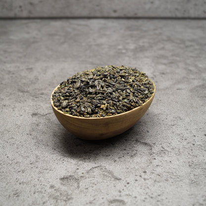 Dried Gunpowder Green Tea Leaves with Spearmint – Fresh and Aromatic