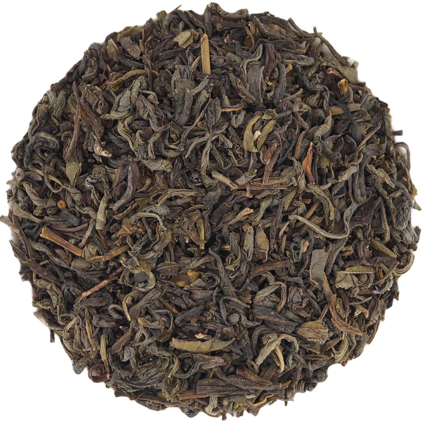Dry jasmine green tea leaves, sourced from China, ready for a fragrant infusion
