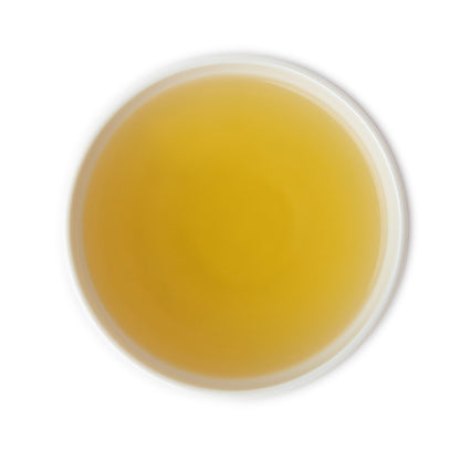 Brewed Earl Grey Green Tea with Bergamot in a Cup