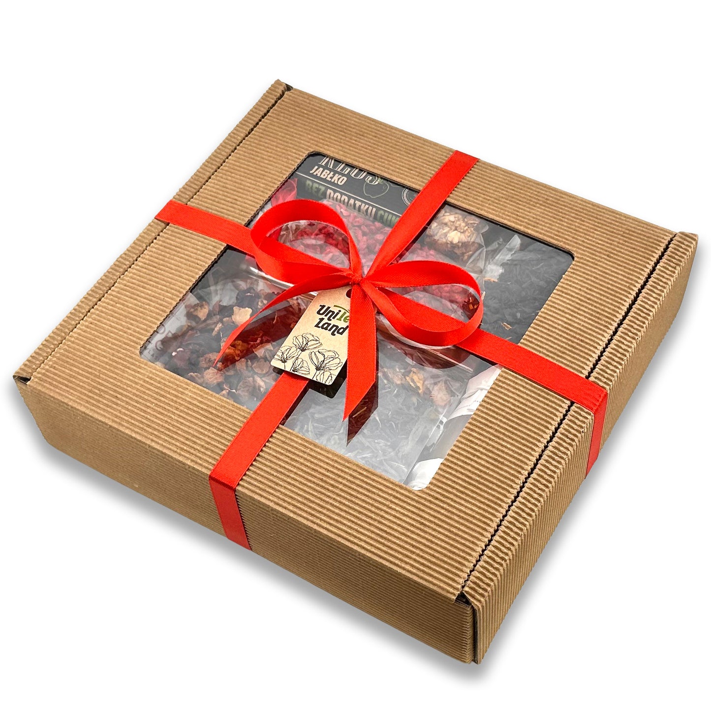 Easter hamper with luxury tea and honey for gifts