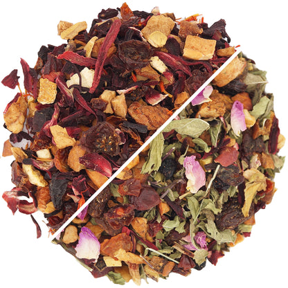 Fruit Tea Citrus Charm and Fruit Tea Berry World Organic – perfect tea gift set for tea lovers