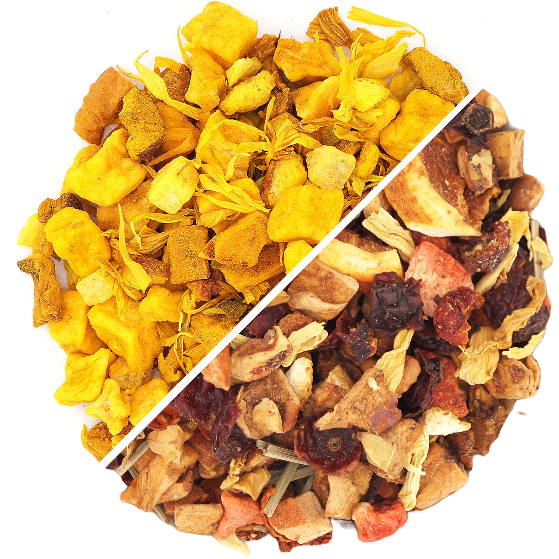 Fruit Tea Favorite Yellow and Fruit Tea Strawberry Lime – vibrant and refreshing tea selection for a perfect gift