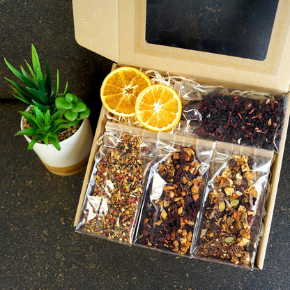 Close-up of Fruit Tea Love Tea Box – Premium Gift for Her