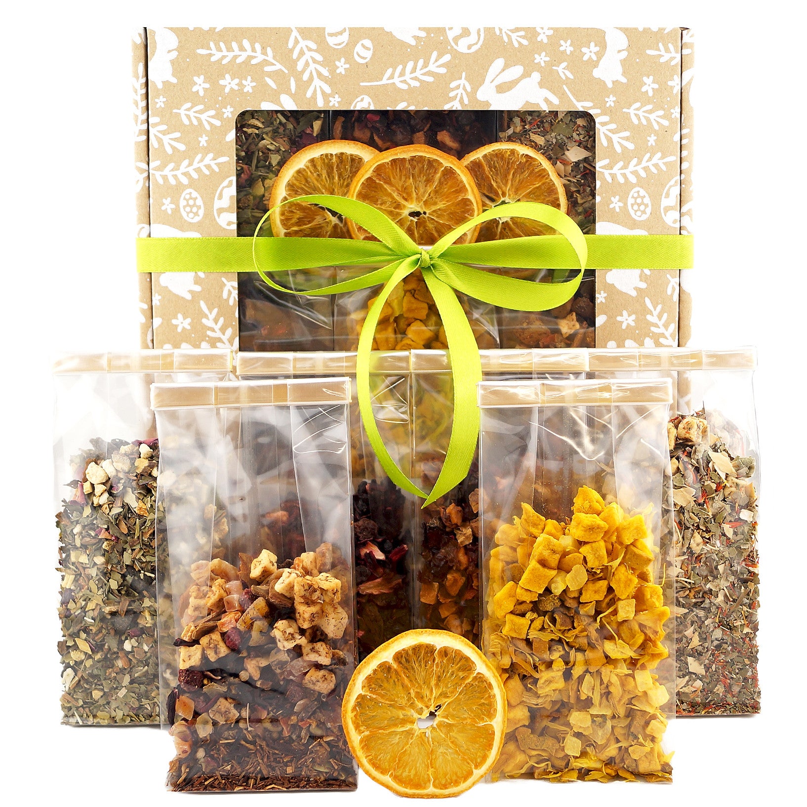 Festive Fruit and Herbal Tea Gift Set – Luxury Easter Tea Basket