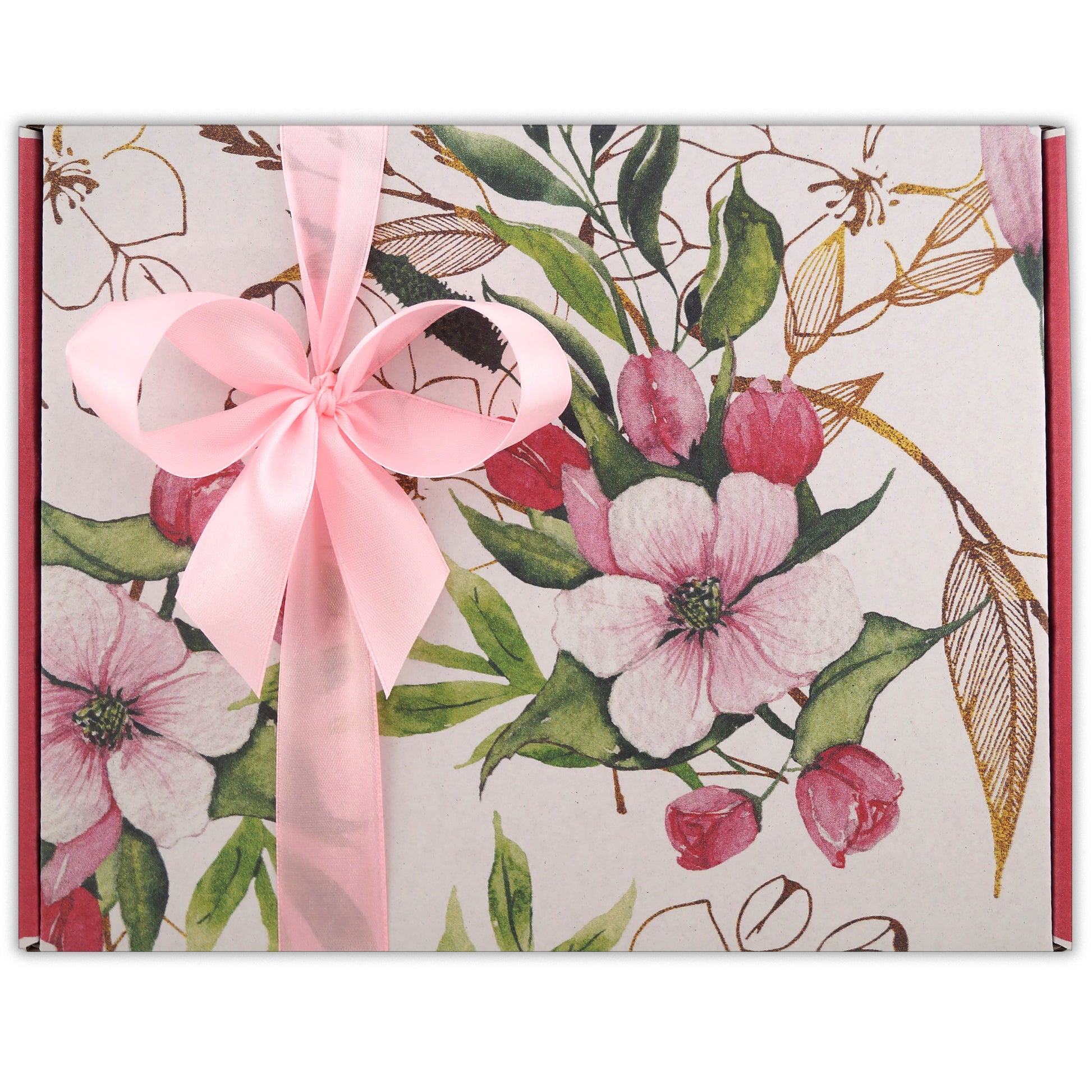 Elegant gift set with tea and sweets – perfect for birthdays and special occasions
