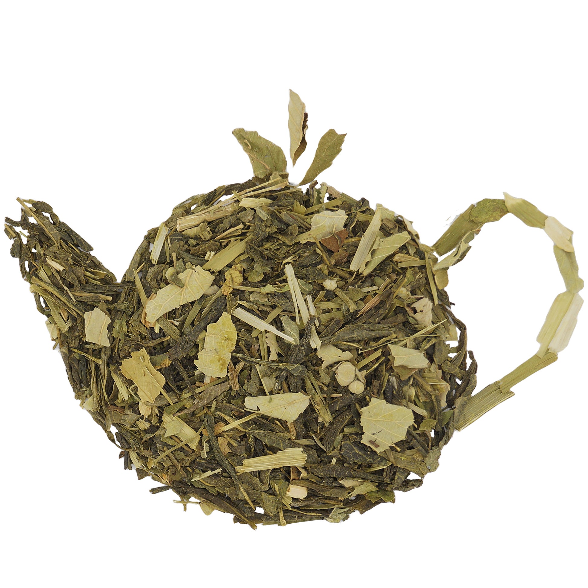 Loose Leaf Herbal Green Tea with Barley, Nettle, and Lime – Fruity and Fresh