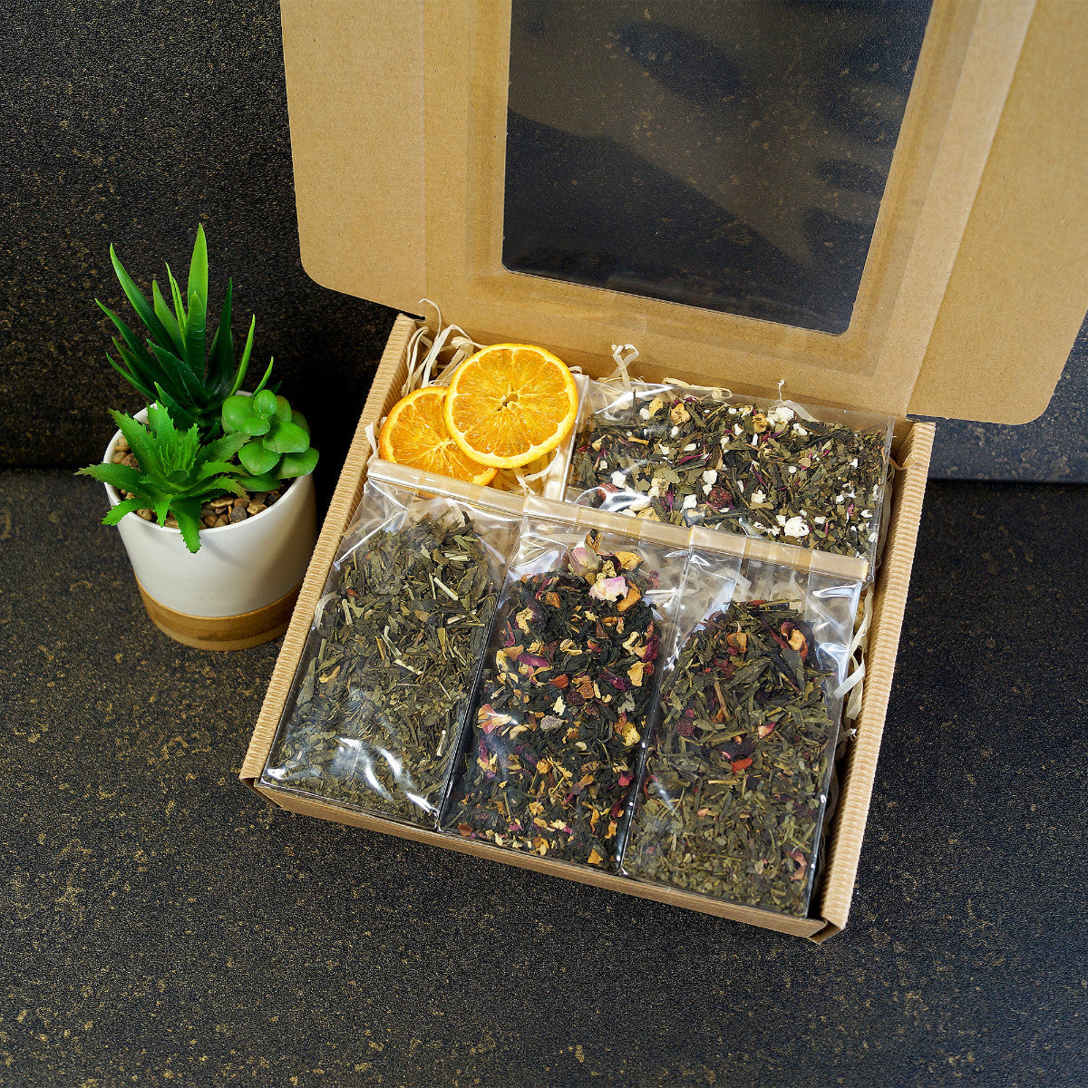 Assorted Green Tea Premium Gift Set with Loose Leaf