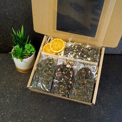 Assorted Green Tea Premium Gift Set with Loose Leaf