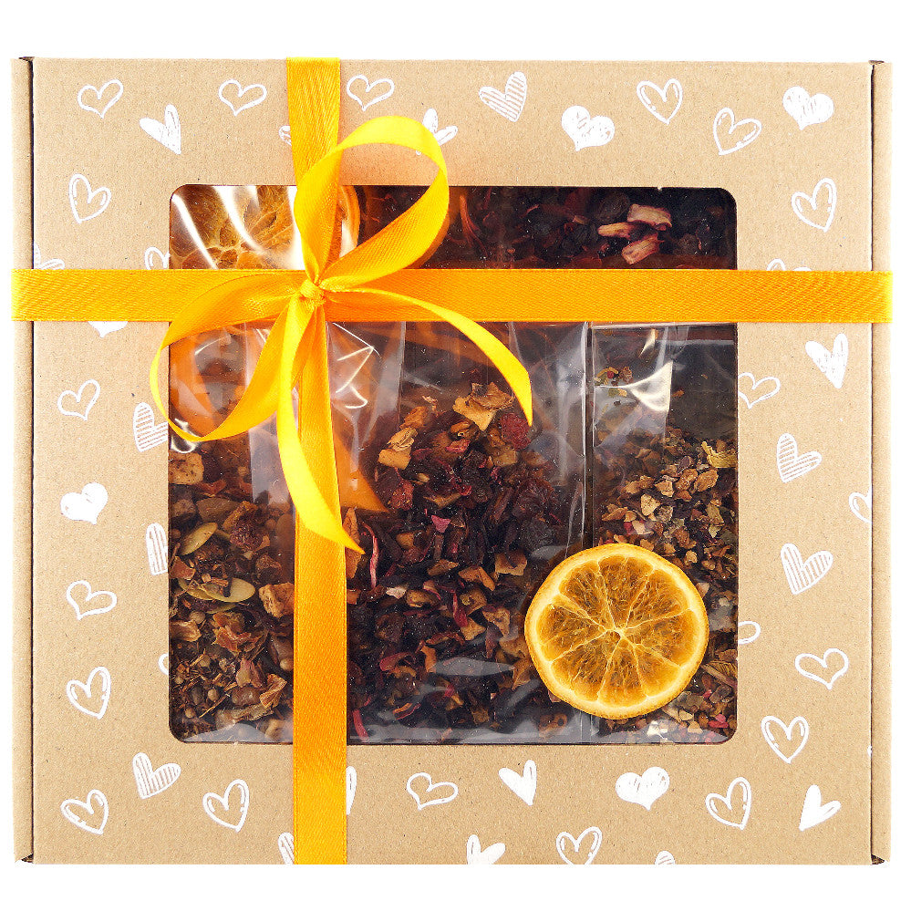 Happy Customer Receiving Tea Gift Set – Great Gift for Her
