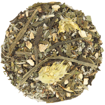 Loose Leaf Green Tea Haven of Peace – Organic Herbal Tea with Ginger and Nettle