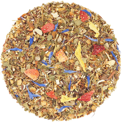 Herbal Tea Calm Passion – relaxing loose leaf herbal tea in elegant gift box, perfect for stress relief