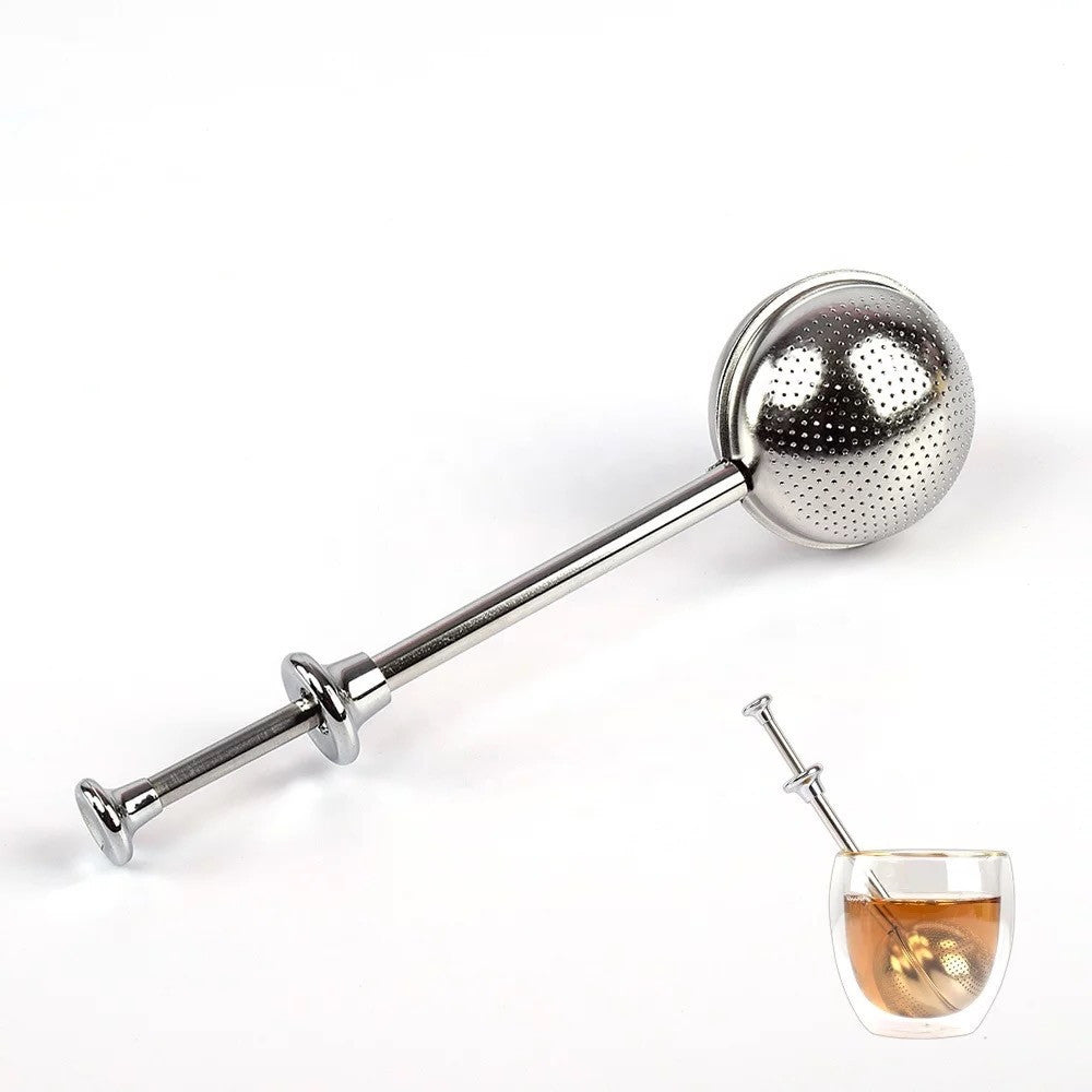 Stainless steel tea infuser tong included in the tea gift box