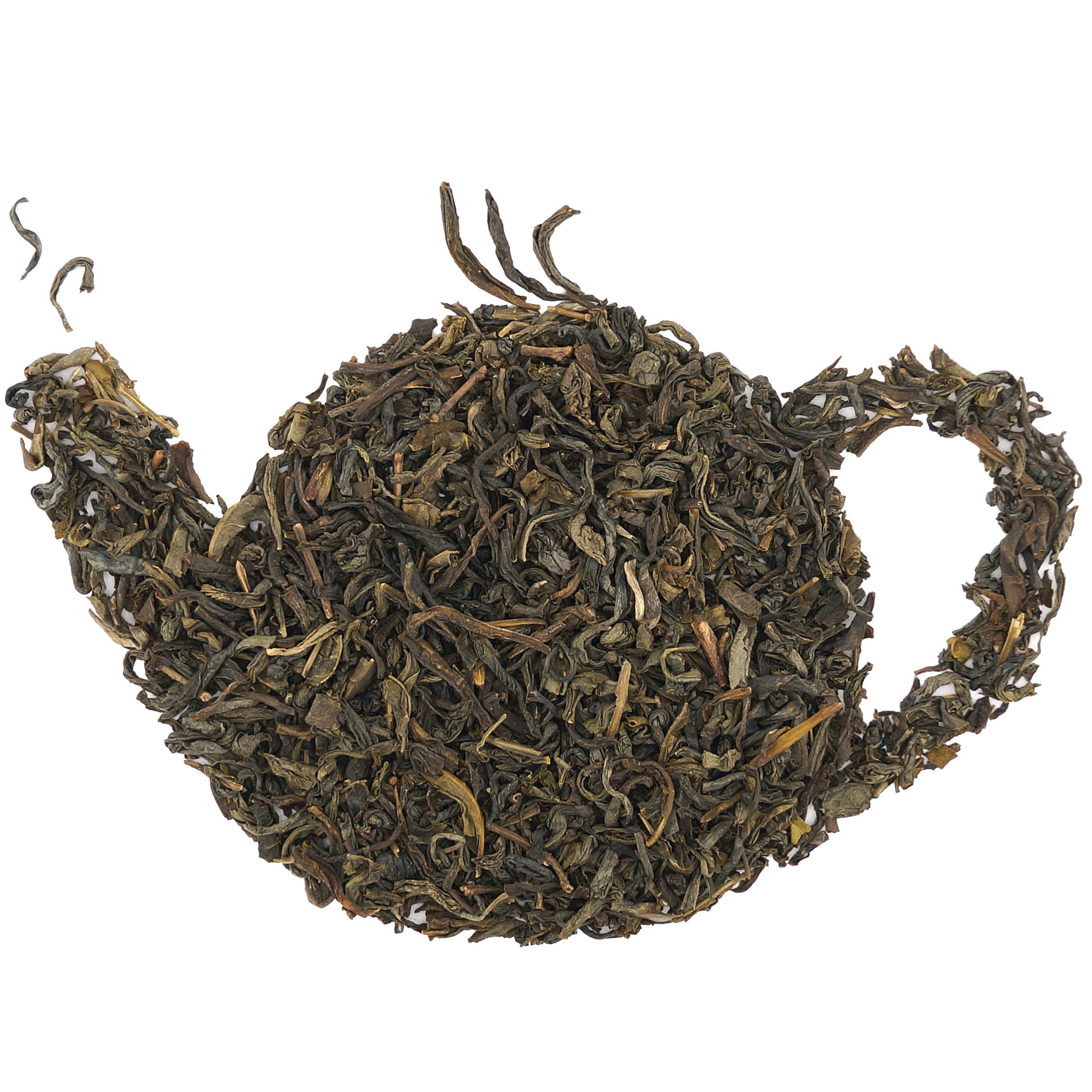 Loose leaf jasmine green tea from China, ready for brewing