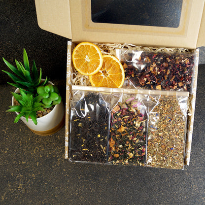 Luxury tea gift box with assorted premium teas, perfect for Easter gift baskets or hampers