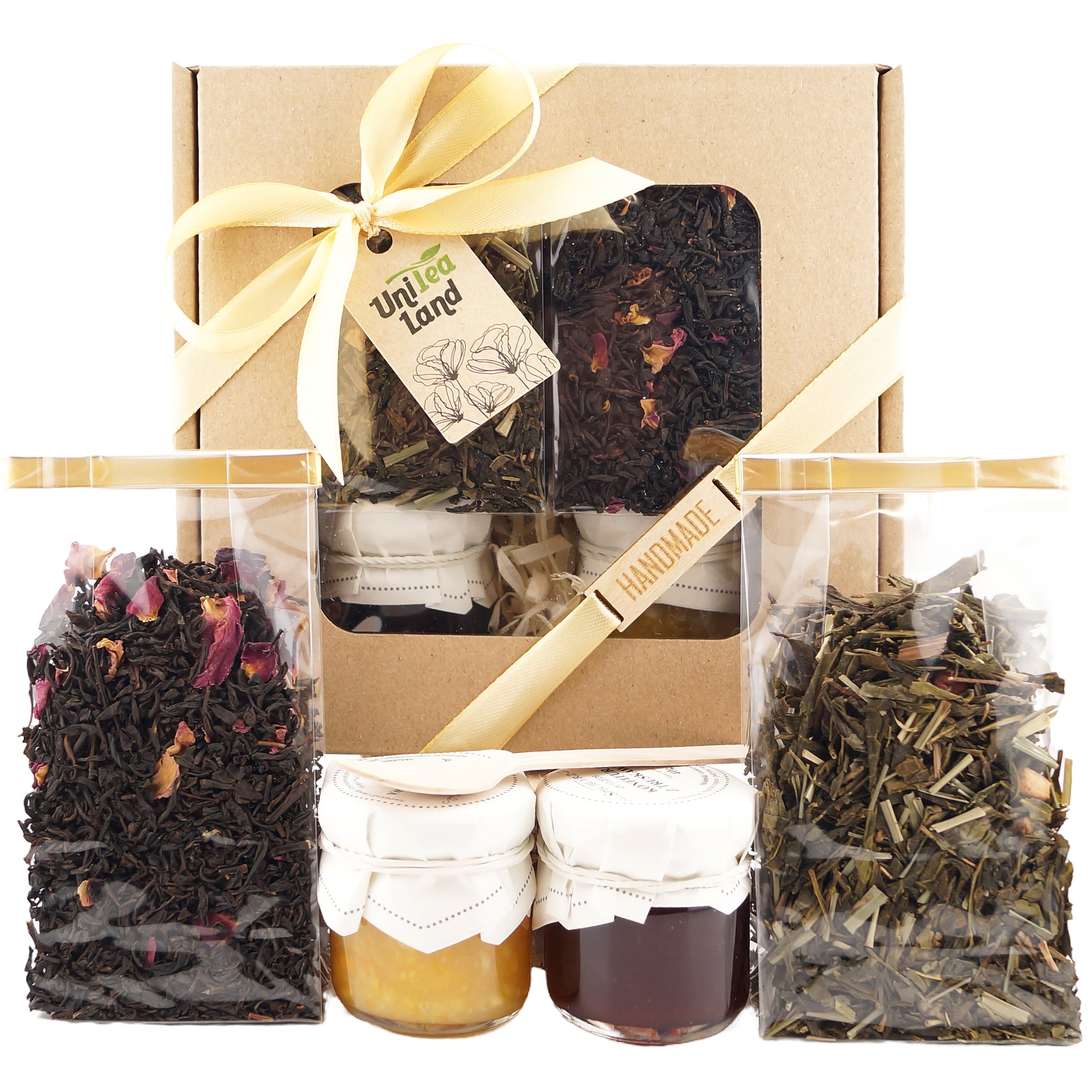 Luxury tea gift set with assorted sweets and honey – perfect gift for tea lovers