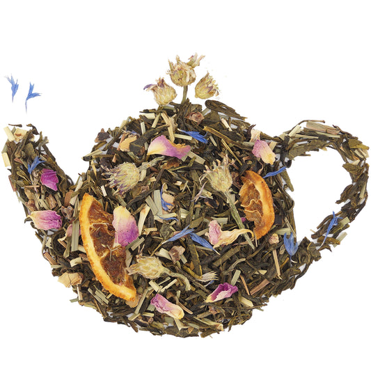 Miss Rose Organic White Tea with Bergamot – Loose Leaf White Green Tea Blend