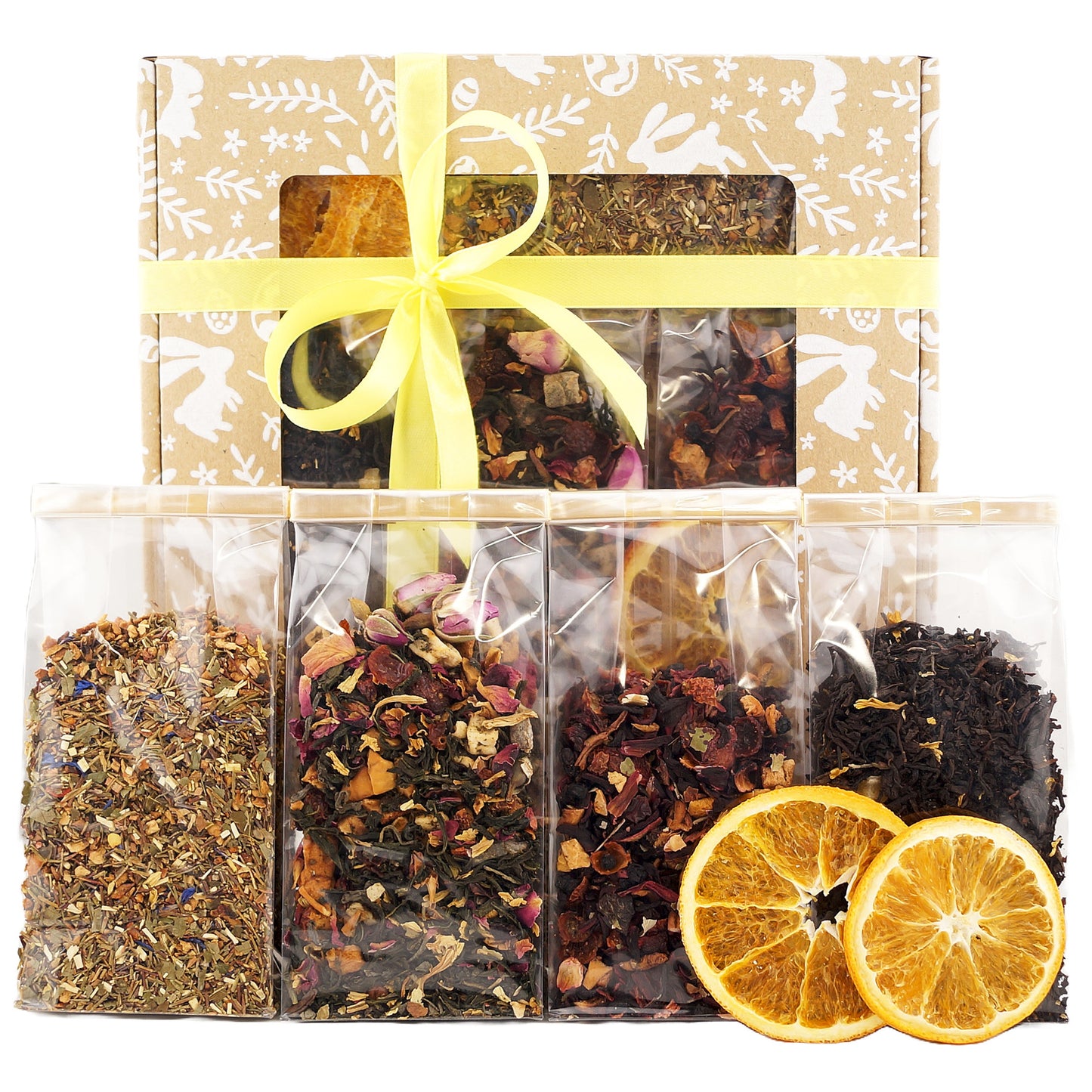 Premium tea gift set with luxury tea blends, perfect for Easter baskets or any occasion