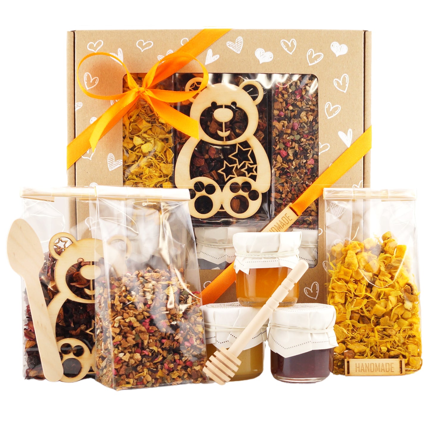 Romantic tea and sweets gift set for her, perfect valentine gift ideas for women