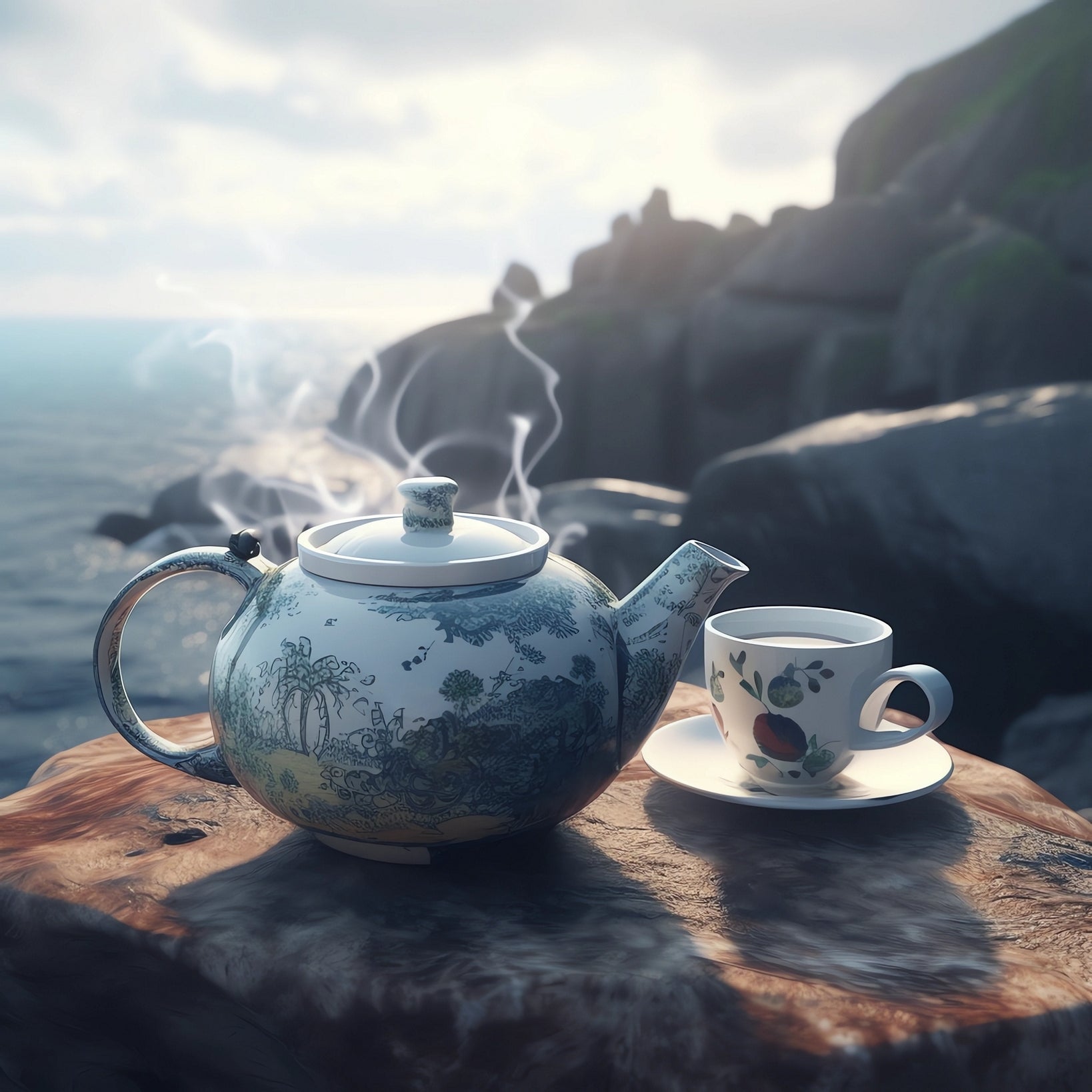 Served Raspberry and Physalis White Tea – Refreshing Fruity Tea Experience