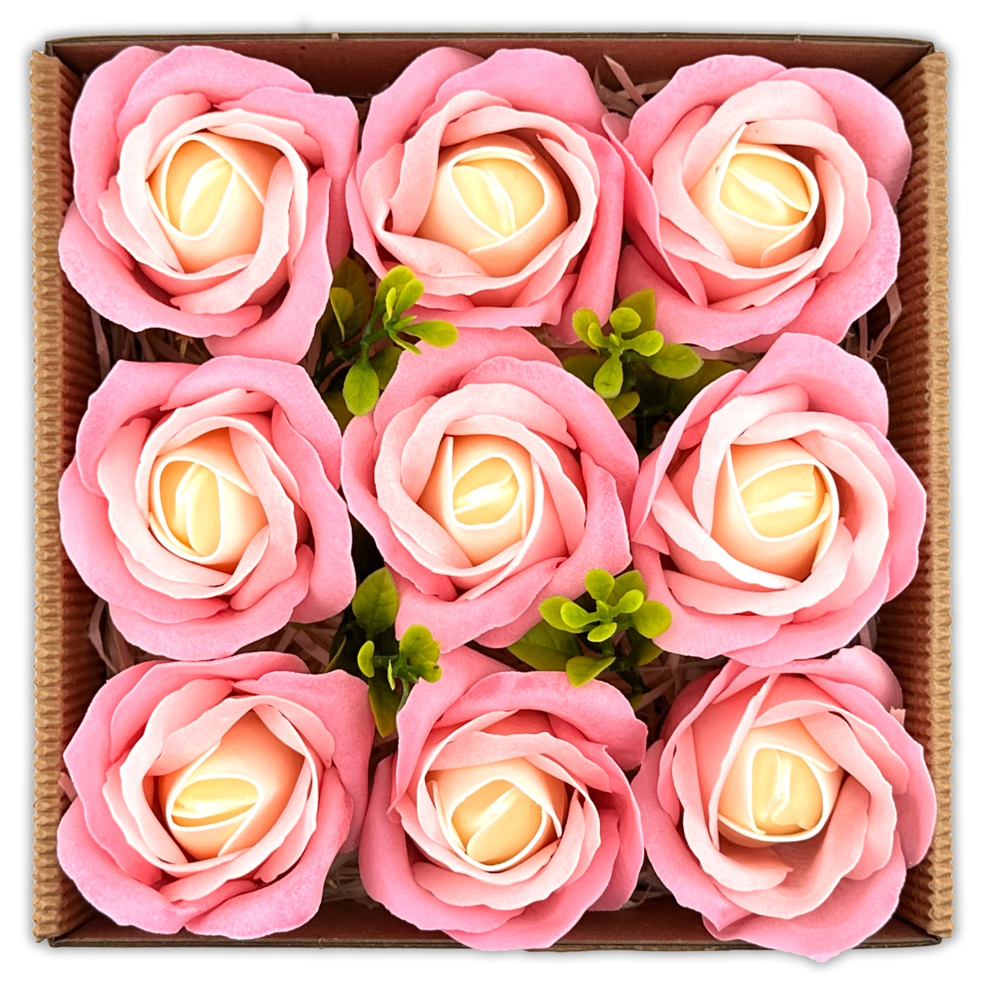 Soap flower bouquet in a box – unique romantic gift for wife or girlfriend