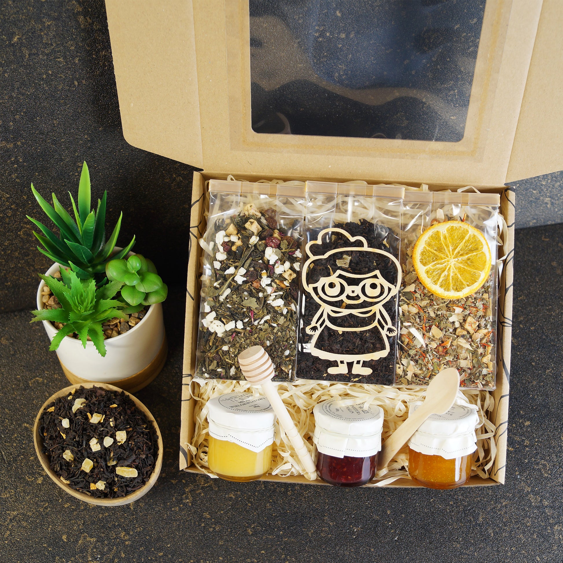 Tea and Sweets Gift Basket for Grandma – Thoughtful Grandmother Present
