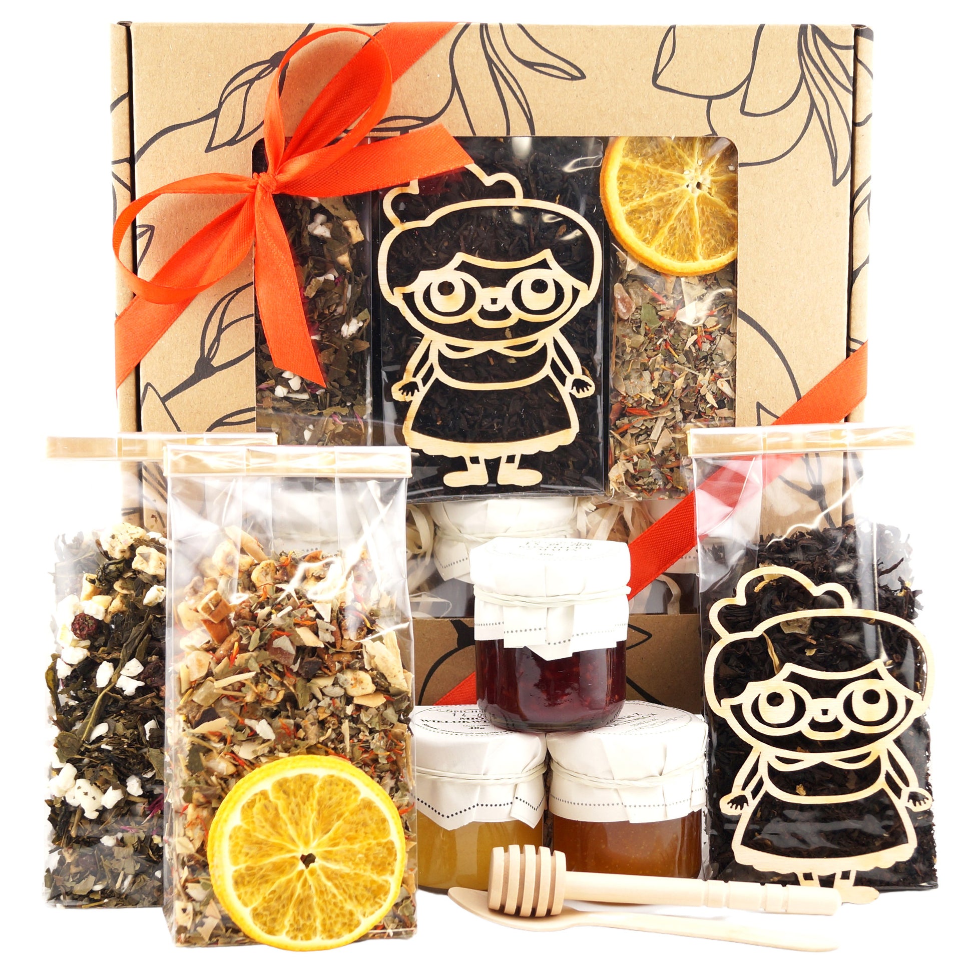 Tea and Sweets Gift Basket for Grandma – Perfect Grandmother Gift Set