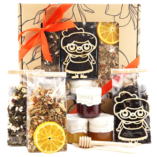 Tea and Sweets Gift Basket for Grandma – Perfect Grandmother Gift Set