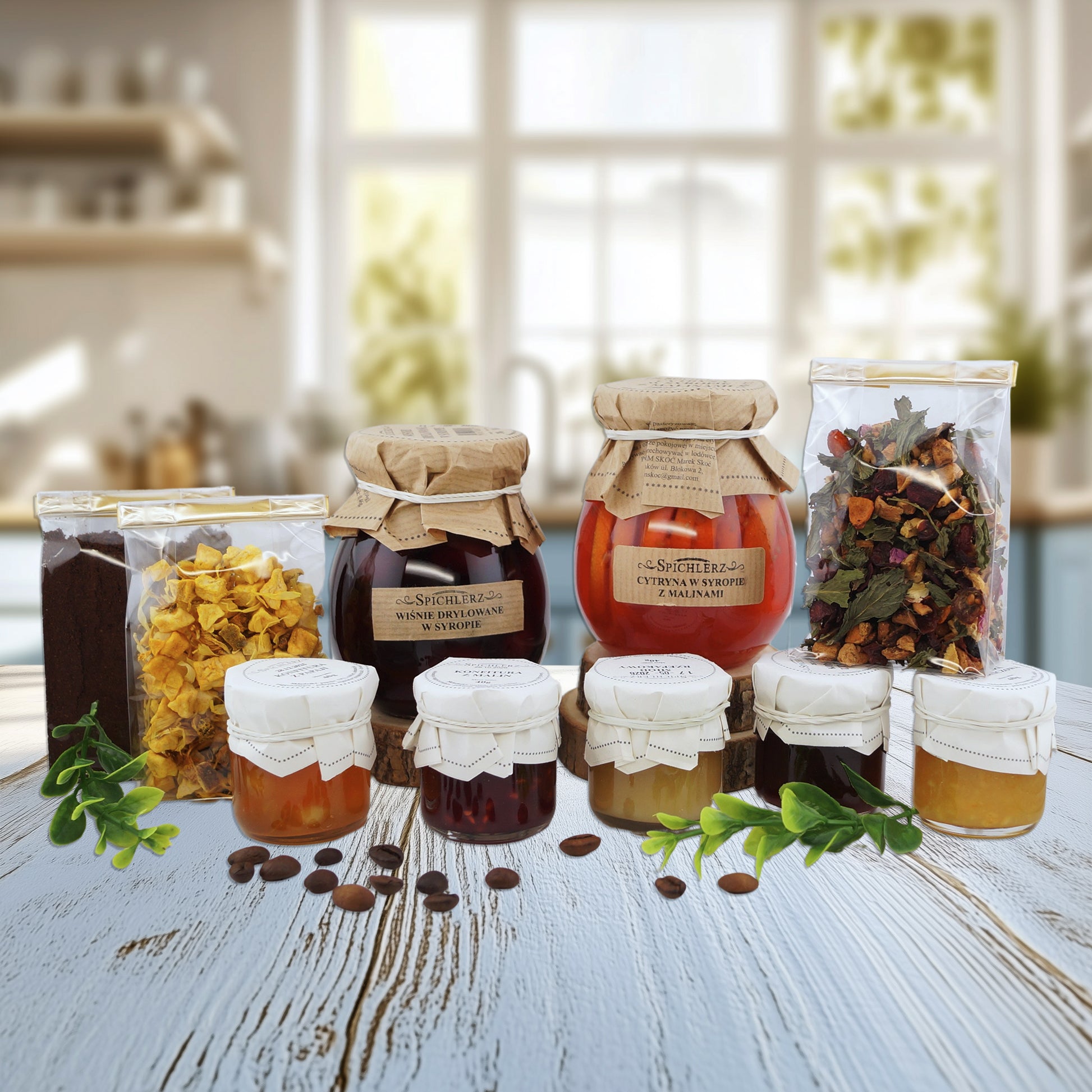 Elegant tea gift box with honey and treats – ideal Mother's Day gift or birthday present for mom