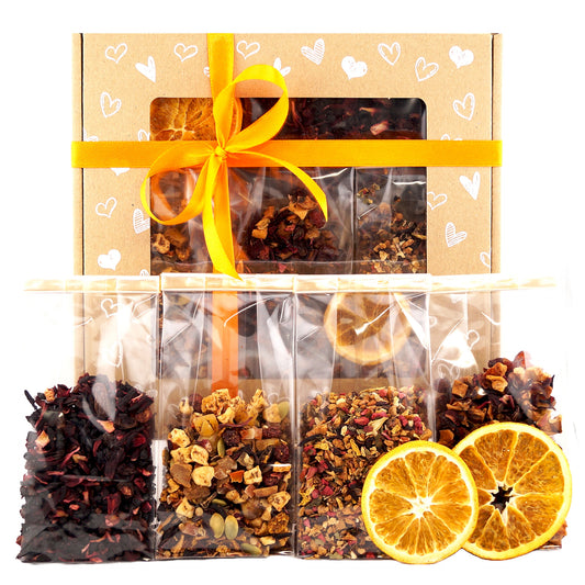 Tea Gift Set with Assorted Fruit Teas – Perfect for Mom and Her