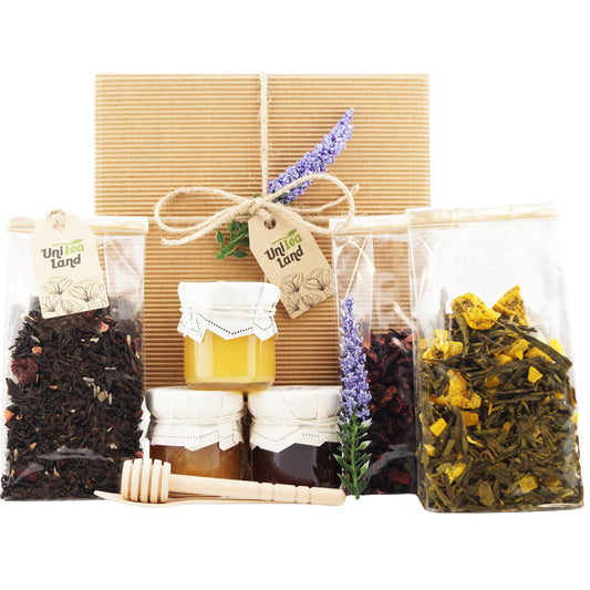 Premium tea gift set for mom with sweets – ideal Mother's Day or birthday present