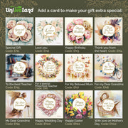 Tea lovers gift basket with loose leaf tea, honey, sweets and greeting card – perfect for birthday surprises