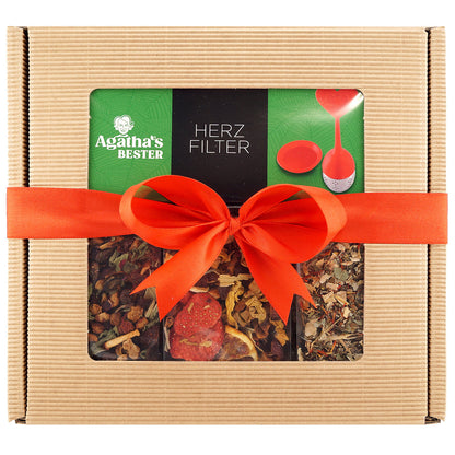 Valentine's Day tea gift set – perfect tea for her, with a heart-shaped infuser for a romantic touch