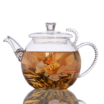 White blooming tea balls gift set, ideal for Valentine's Day