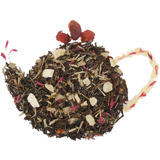 White Cranberry and Berry Tea – Fruity Loose Leaf White Tea with Rosehip and Pineap