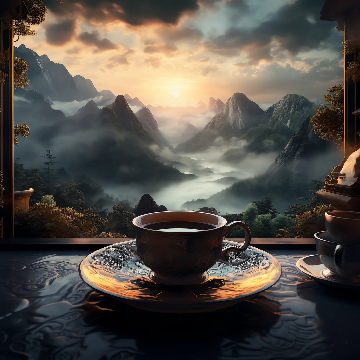 Yunnan Pu Erh tea – dark and earthy loose leaf tea from China, perfect for a calming brew